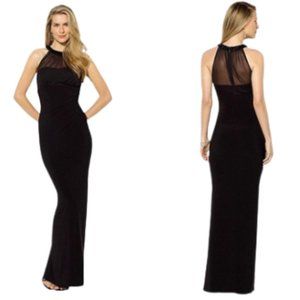 Ralph Lauren Beaded Illusion Evening Gown